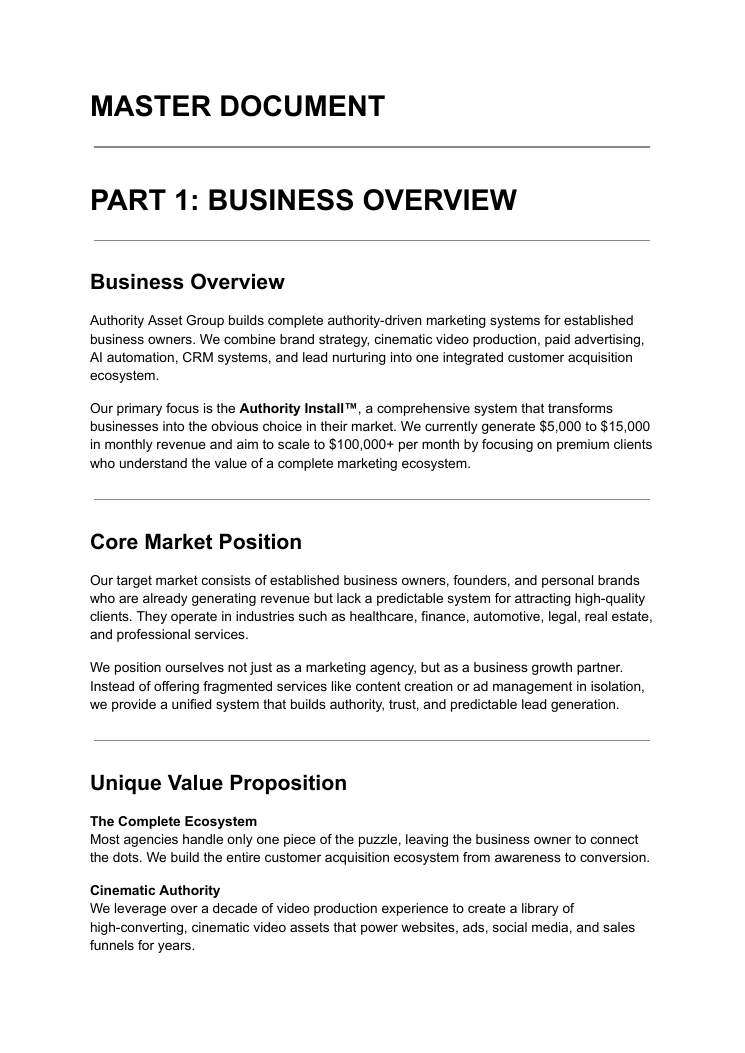 Diagram of a connected marketing ecosystem